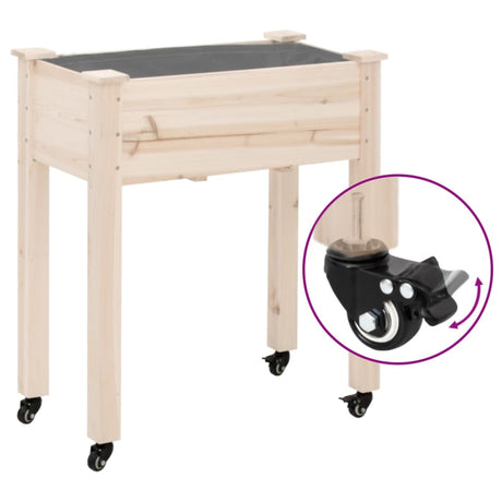 Vidaxx Räder für Pflanzgefäß 4 Stück 8x3,5x8 cm Eisen schwarz