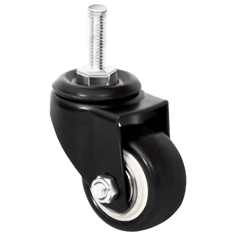 Vidaxx Räder für Pflanzgefäß 4 Stück 8x3,5x8 cm Eisen schwarz