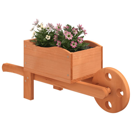 Vidaxx Pflanzgefäße Schubkarre 2 Stk. 47x15x19 cm massives Kiefernholz