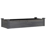 Vidaxx Pflanzgefäß erhöht mit Futter 120x45x25 cm Kieferngrau