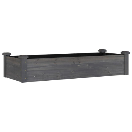 Vidaxx Pflanzgefäß erhöht mit Futter 120x45x25 cm Kieferngrau