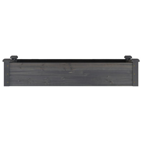 Vidaxx Pflanzgefäß erhöht mit Futter 120x45x25 cm Kieferngrau
