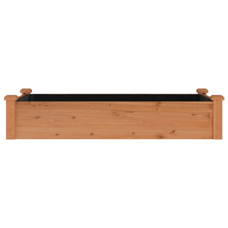 Vidaxx Pflanzgefäß erhöht mit Futter 120x60x25 cm Kiefernholz braun