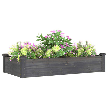 Vidaxx Pflanzgefäß erhöht mit Futter 120x60x25 cm Kieferngrau