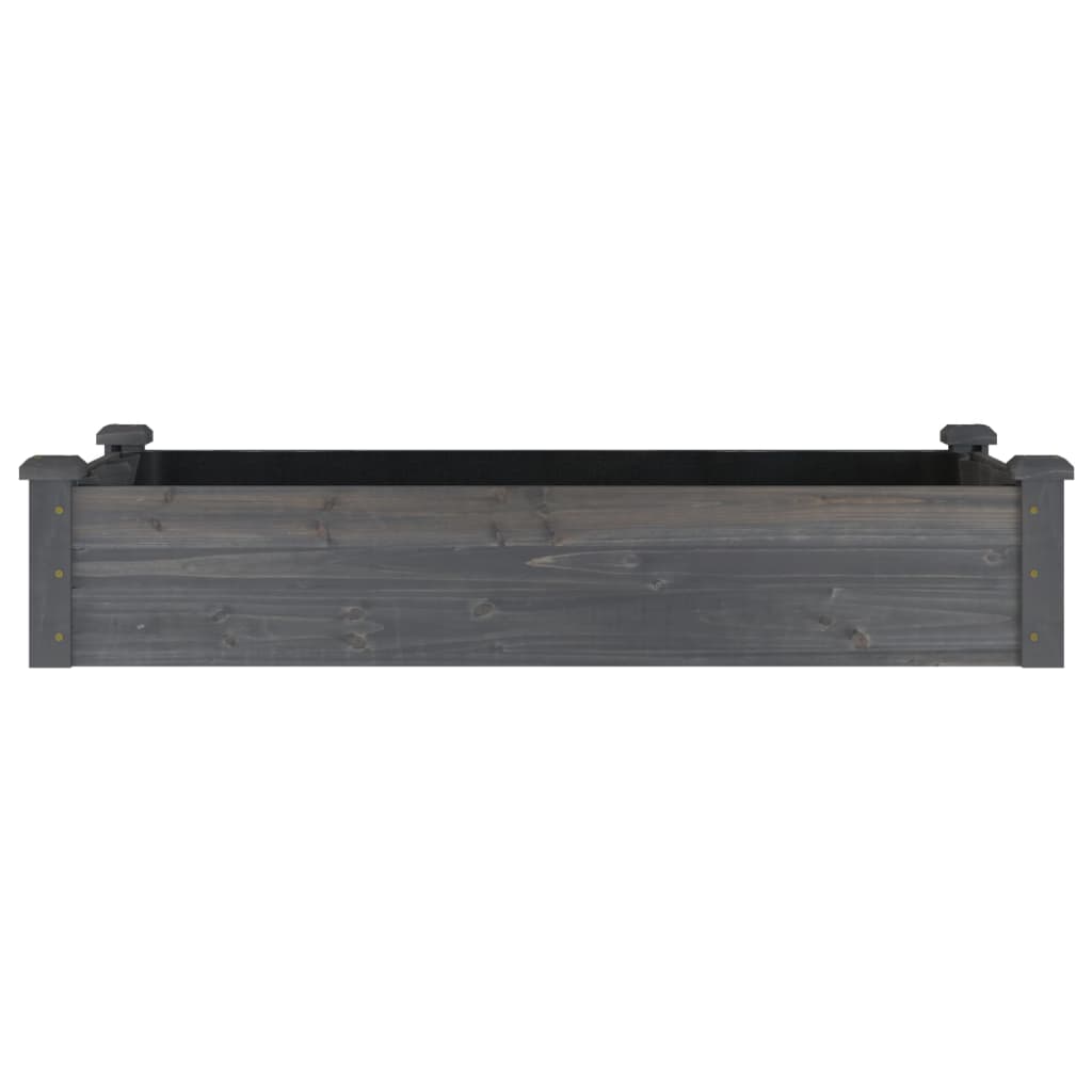 Vidaxx Pflanzgefäß erhöht mit Futter 120x60x25 cm Kieferngrau