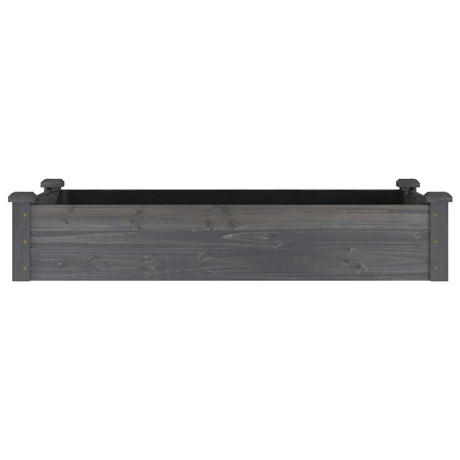 Vidaxx Pflanzgefäß erhöht mit Futter 120x60x25 cm Kieferngrau