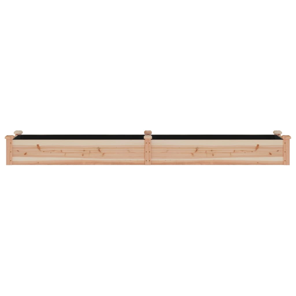 Vidaxx Pflanzgefäß erhöht mit Futter 240x45x25 cm aus massivem Kiefernholz