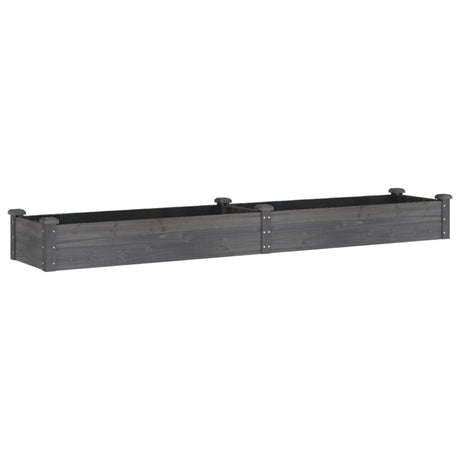 Vidaxx Pflanzgefäß erhöht mit Futter 240x45x25 cm Kieferngrau