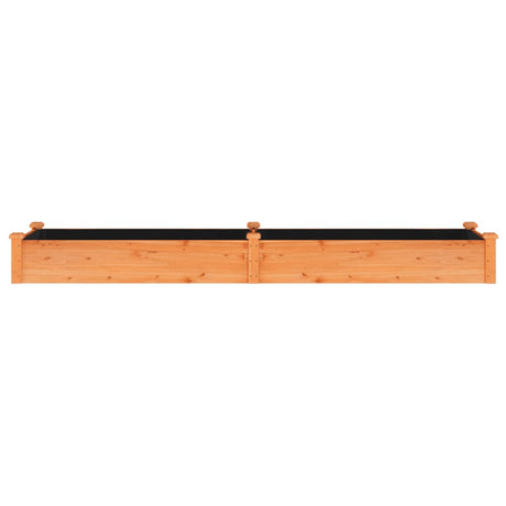 Vidaxx Pflanzgefäß erhöht mit Futter 240x60x25 cm Kiefernholz braun