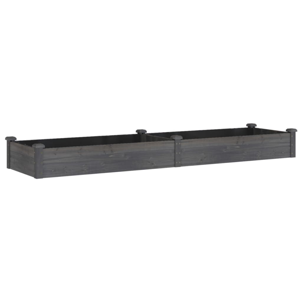 Vidaxx Pflanzgefäß erhöht mit Futter 240x60x25 cm Kieferngrau