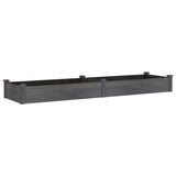 Vidaxx Pflanzgefäß erhöht mit Futter 240x60x25 cm Kieferngrau