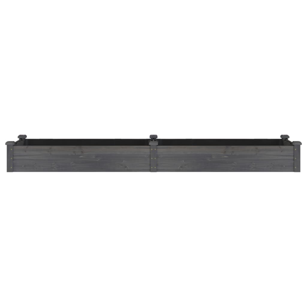 Vidaxx Pflanzgefäß erhöht mit Futter 240x60x25 cm Kieferngrau