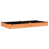 Vidaxx Pflanzgefäß erhöht mit Futter 240x120x25 cm Kiefernholz braun