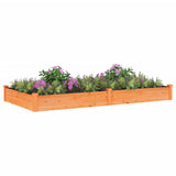 Vidaxx Pflanzgefäß erhöht mit Futter 240x120x25 cm Kiefernholz braun