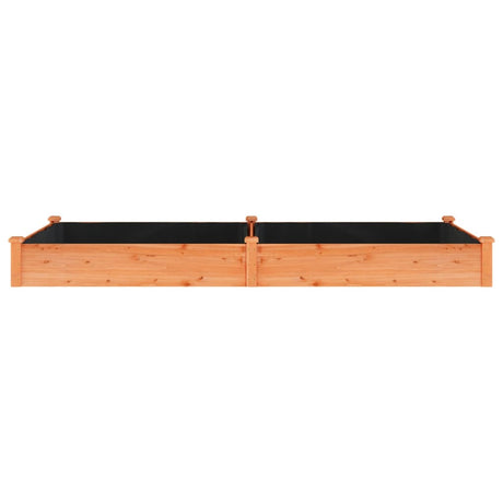 Vidaxx Pflanzgefäß erhöht mit Futter 240x120x25 cm Kiefernholz braun