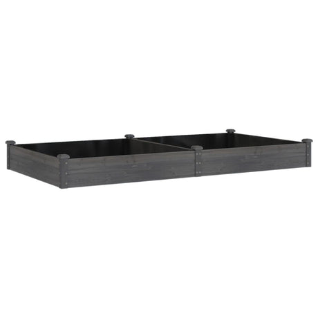 Vidaxx Pflanzgefäß erhöht mit Futter 240x120x25 cm Kieferngrau