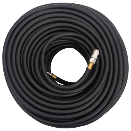 VidaXL Luftschlauch Hybrid 0,6'' 50 m Gummi und PVC schwarz