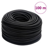 VidaXL Luftschlauch Hybrid 0,6'' 100 m Gummi und PVC schwarz