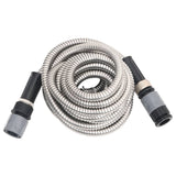 Vidaxl Gartenschlauch mit Sprühkopf 0,6'' 22,5 m Edelstahl silber