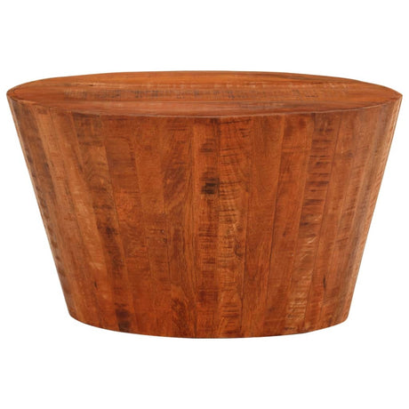 Vidaxl salontafel ø52x30 cm massief ruw mangohout