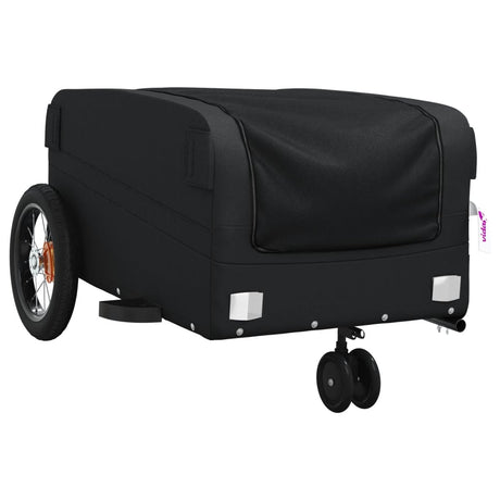 VidaXL Fahrradanhänger 30 kg Eisen schwarz
