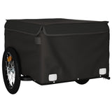 Vidaxl Fahrradanhänger 45 kg Eisen schwarz
