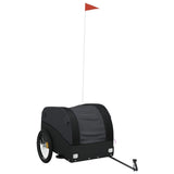Vidaxl Fahrradanhänger 45 kg Eisen schwarz