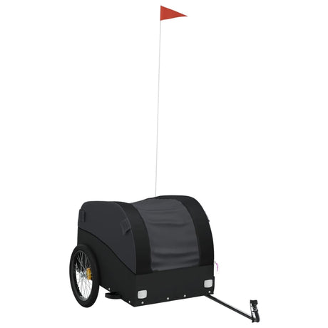 Vidaxl Fahrradanhänger 45 kg Eisen schwarz
