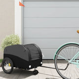 VidaXL Fahrradanhänger 30 kg Eisen schwarz