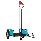 Vidaxl Fahrradanhänger Oxford-Stoff und Eisenblau