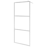 VidaXL Walk-In Duschabtrennung mit Ablage 80x195 cm ESG Glas Aluminium Chrom