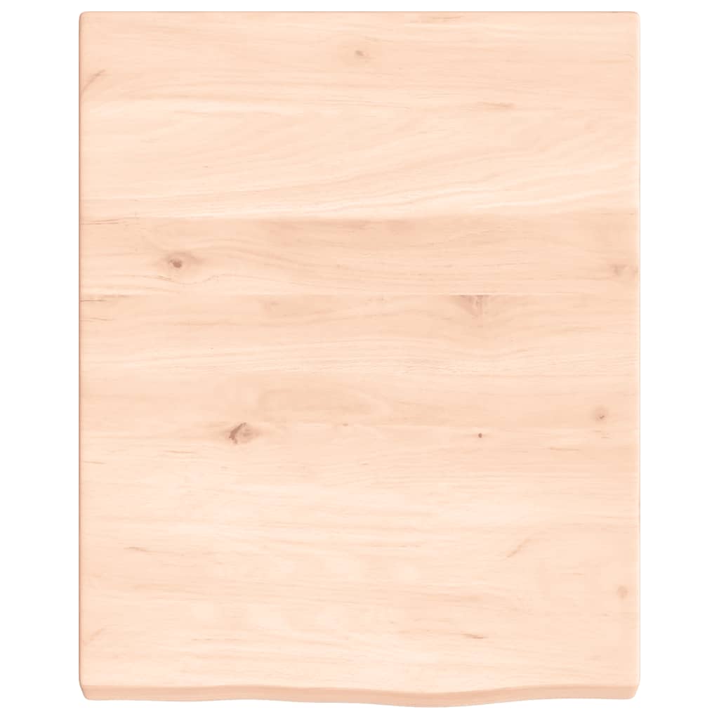 Vidaxx Waschtischplatte 40x50x (2-4) cm unbehandeltes Massivholz
