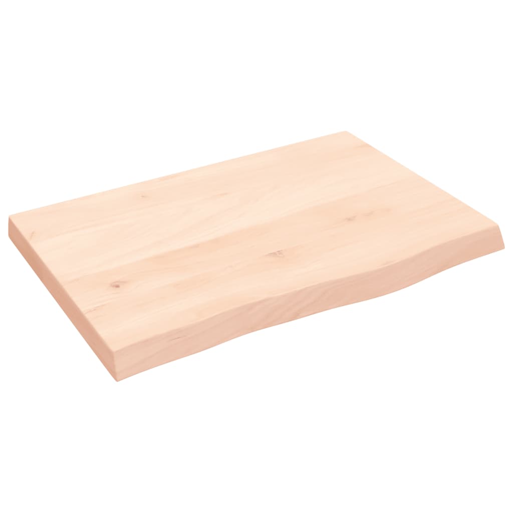 Vidaxx Waschtischplatte 60x40x (2-4) cm unbehandeltes Massivholz