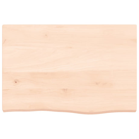 Vidaxx Waschtischplatte 60x40x (2-4) cm unbehandeltes Massivholz