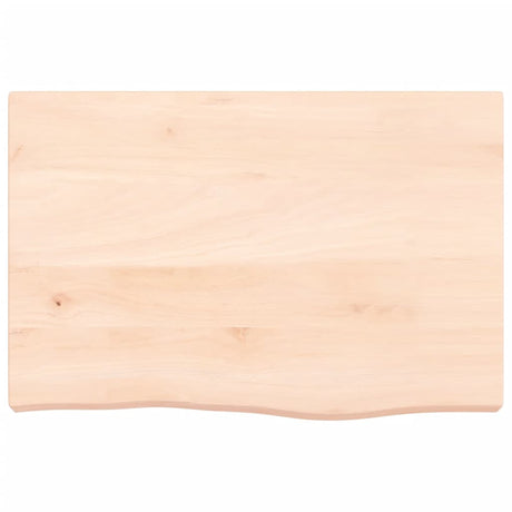 VidaXL Waschtischplatte 60x40x (2-6) cm unbehandeltes Massivholz