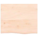 Vidaxl wastafelblad 60x50x2 cm onbehandeld massief hout
