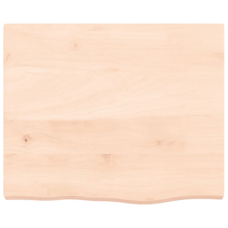 Vidaxx Waschtischplatte 60x50x (2-4) cm unbehandeltes Massivholz
