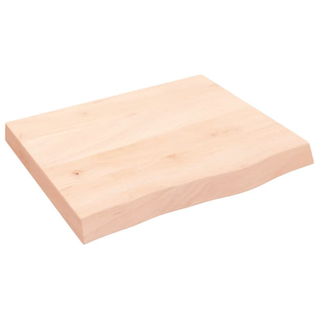 Vidaxx Waschtischplatte 60x50x (2-6) cm unbehandeltes Massivholz