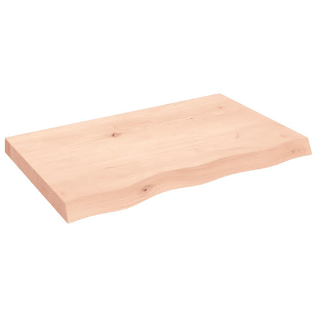 Vidaxx Waschtischplatte 80x50x (2-6) cm unbehandeltes Massivholz