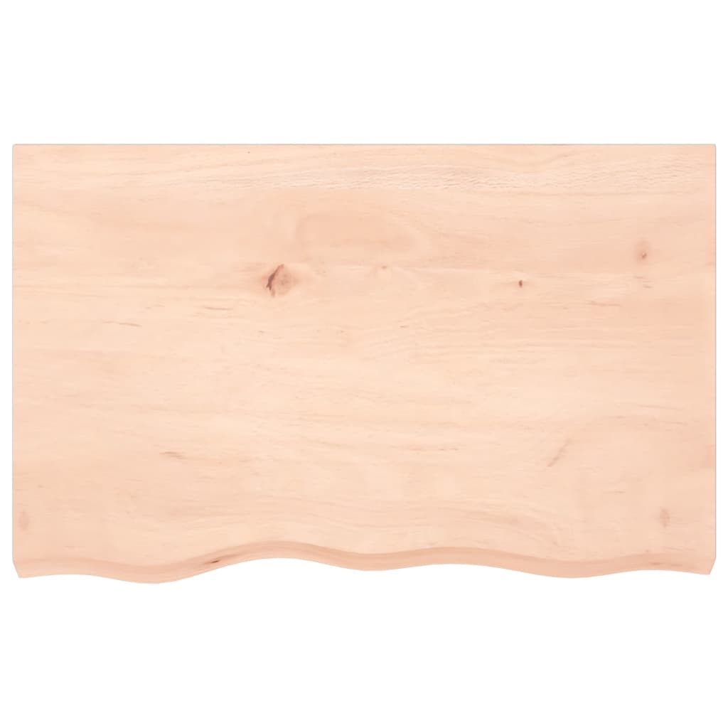 VidaXL Waschtischplatte 80x50x (2-6) cm unbehandeltes Massivholz
