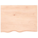 Vidaxx Waschtischplatte 80x60x2 cm unbehandeltes Massivholz