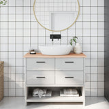 Vidaxx Waschtischplatte 100x40x2 cm unbehandeltes Massivholz