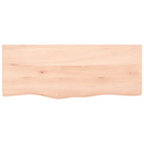 Vidaxx Waschtischplatte 100x40x (2-6) cm unbehandeltes Massivholz