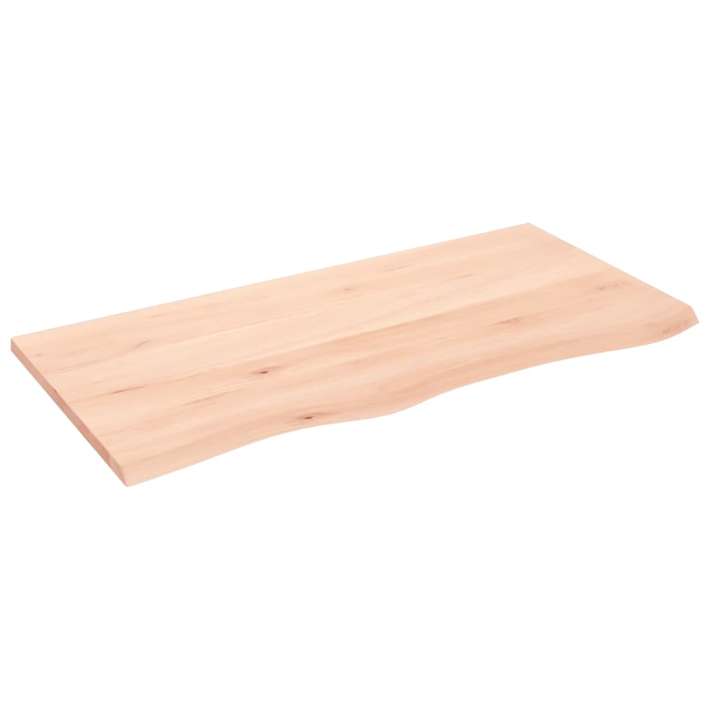 VidaXL Waschtischplatte 100x50x2 cm unbehandeltes Massivholz