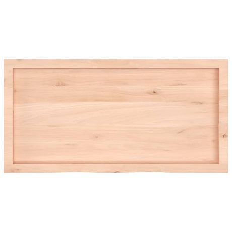 Vidaxx Waschtischplatte 100x50x (2-4) cm unbehandeltes Massivholz