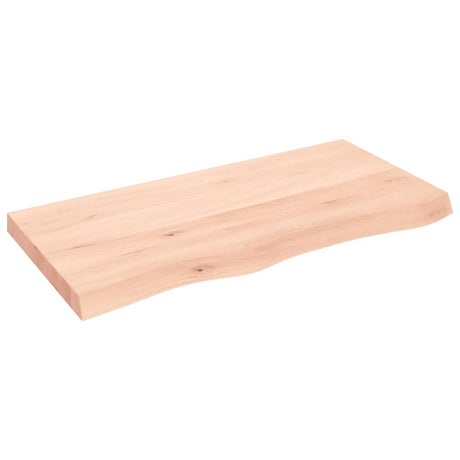 Vidaxx Waschtischplatte 100x50x (2-6) cm unbehandeltes Massivholz
