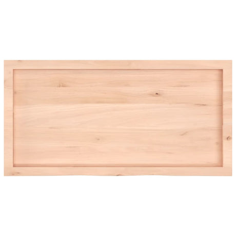 Vidaxx Waschtischplatte 100x50x (2-6) cm unbehandeltes Massivholz