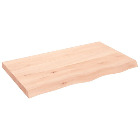 Vidaxx Waschtischplatte 100x60x (2-6) cm unbehandeltes Massivholz