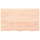 Vidaxx Waschtischplatte 100x60x (2-6) cm unbehandeltes Massivholz