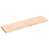 VidaXL Waschtischplatte 120x30x (2-4) cm unbehandeltes Massivholz